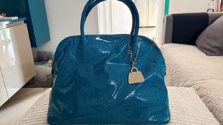 Borsa Liu Jo vernice blu/verde