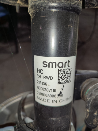 AMORTIGUADOR DELANTERO DERECHO SMART #1 200KW LAU
