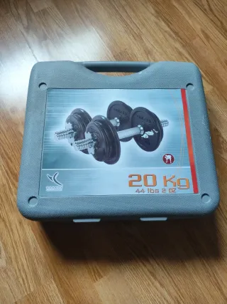 Juego de discos de pesas DOMYOS 20kg total 