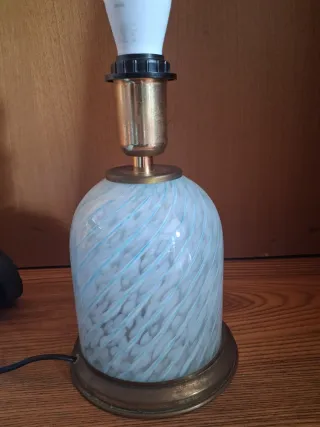 Lampada vintage Murano vetro e metallo