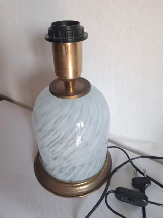 Lampada vintage Murano vetro e metallo