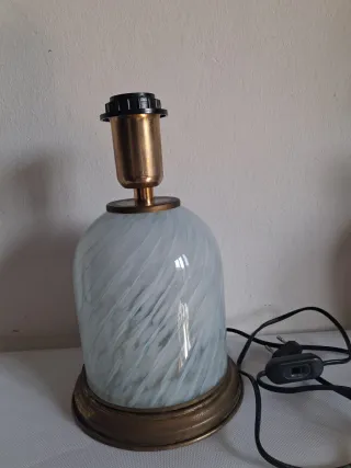 Lampada vintage Murano vetro e metallo