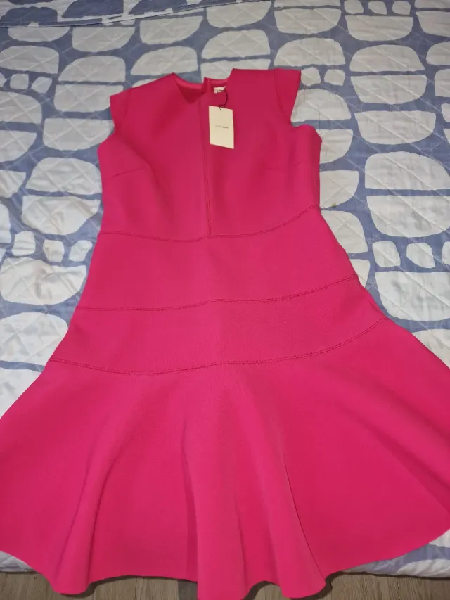Vestido rosa sin mangas