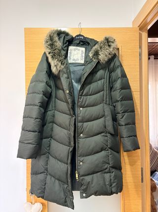 Guxy Chaqueta plumífero verde oliva con capucha