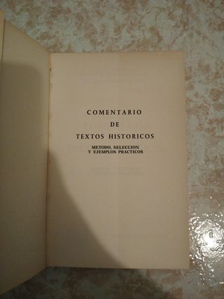 Comentario de textos históricos
