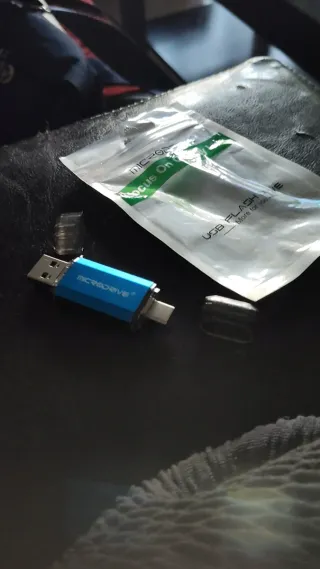 Pendrive Microdrive 64 GB Azul