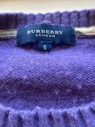 Jersey Burberry Morado original talla M/L