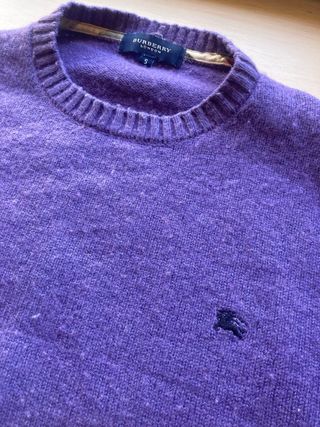 Jersey Burberry Morado original talla M/L