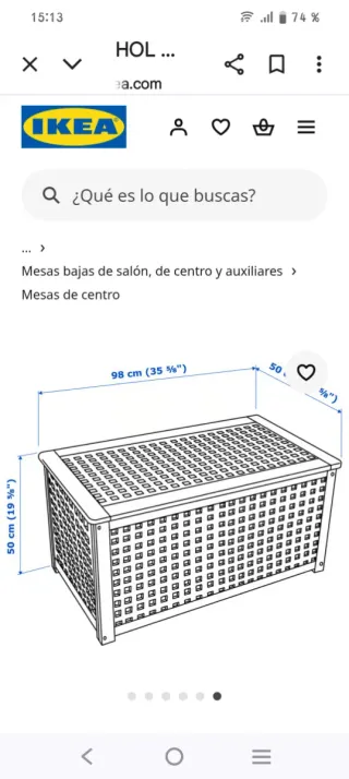 Baúl de madera estilo rústico