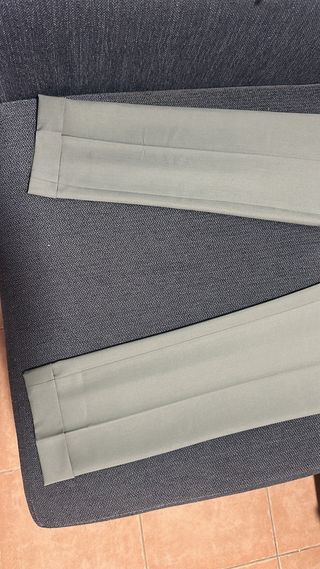 Traje verde de doble botonadura