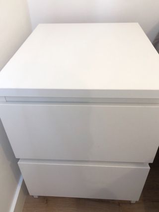 Cómoda Malm Ikea 2 cajones Blanca
