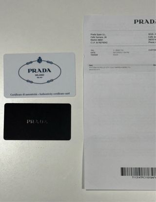 Bolso Prada Negro y Azul.
Edición Limitada 