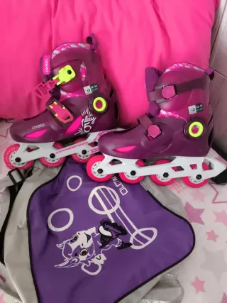 Patines Oxelo Talla 32-34 Morado