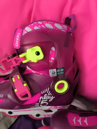 Patines Oxelo Talla 32-34 Morado