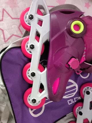 Patines Oxelo Talla 32-34 Morado