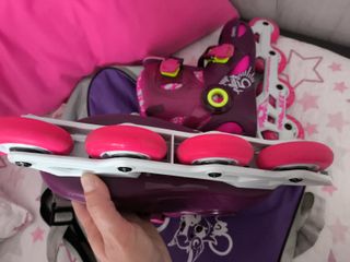 Patines Oxelo Talla 32-34 Morado