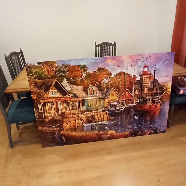 Cuadro Puzzle Grande Paisaje Puerto