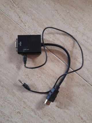 Adaptador VGA a HDMI con Audio