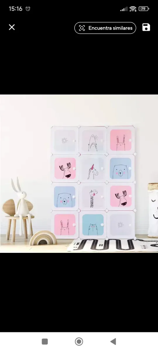 Estantería infantil modular con dibujos