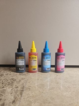 4 x 100ml Tinta Recarga HP Canon Epson