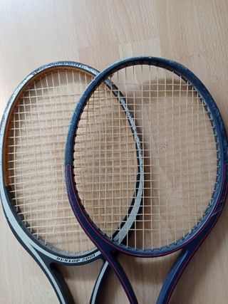 2 ANTIGUAS RAQUETAS DE TENIS COLECCIÓN DECORACIÓN 