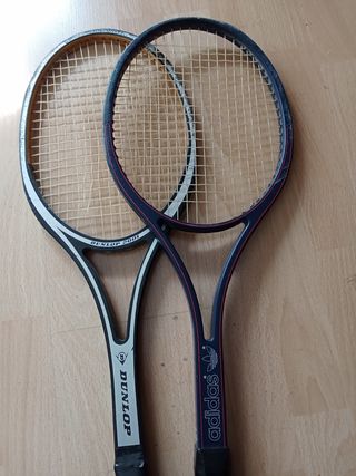 2 ANTIGUAS RAQUETAS DE TENIS COLECCIÓN DECORACIÓN 