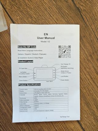 Cámara de coche Range Tour