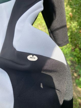 Vestito aderente DMYD nero e verde