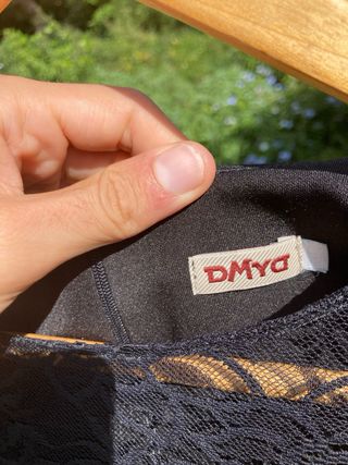 Vestito aderente DMYD nero e verde