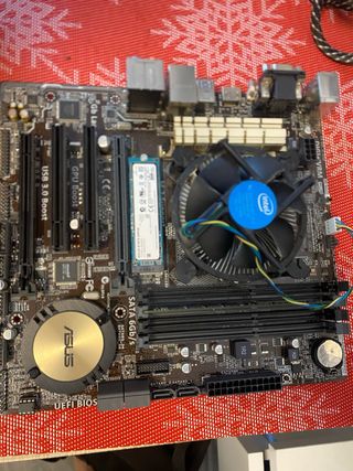 Placa Base Asus H97M-PLUS + Intel Core i3 4130