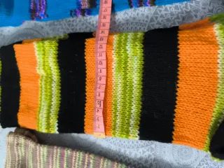 Calentadores de piernas a rayas