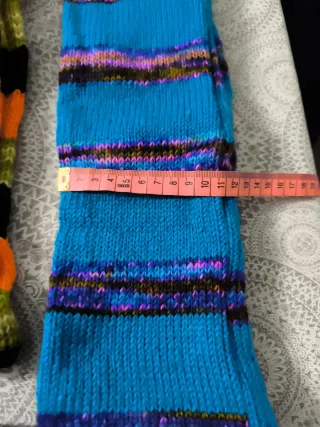 Calentadores de piernas a rayas