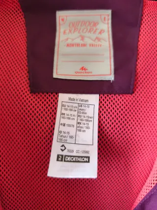 Giacca impermeabile bambina Quechua