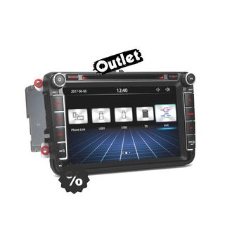 ÇO RADIO NAVEGADOR 8" VOLKSWAGEN VW USB GPS T