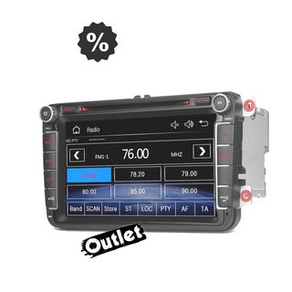 ÇO RADIO NAVEGADOR 8" VOLKSWAGEN VW USB GPS T