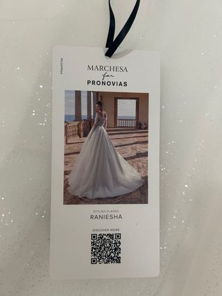 Vestido de Novia Pronovias Blanco Manga Larga