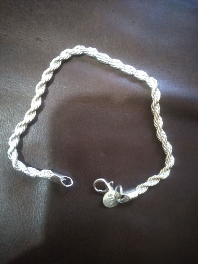 Pulsera Plata Trenzada