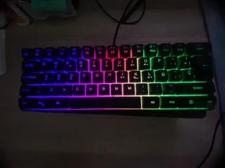 Teclado multicolor