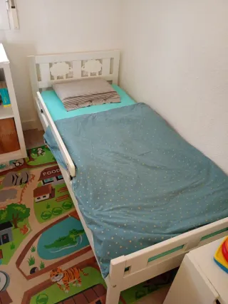 Cama infantil blanca Ikea