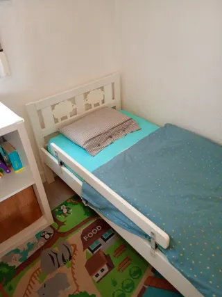Cama infantil blanca Ikea