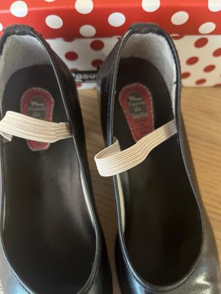 Zapatos de Flamenco Pasos de Baile Negros niña