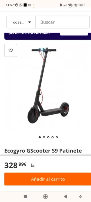 Patín Eléctrico Ecogiro GScooter S9 +Casco+candado