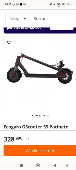 Patín Eléctrico Ecogiro GScooter S9 +Casco+candado