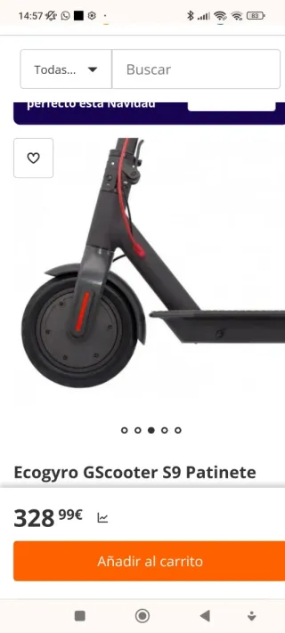 Patín Eléctrico Ecogiro GScooter S9 +Casco+candado