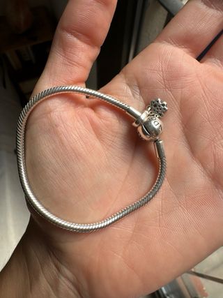 Pulsera Pandora con Charm Trébol Verde