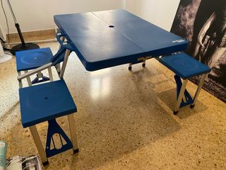 Mesa Plegable Infantil con 4 Sillas