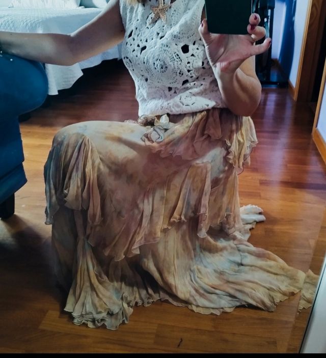 Falda larga Zara viral