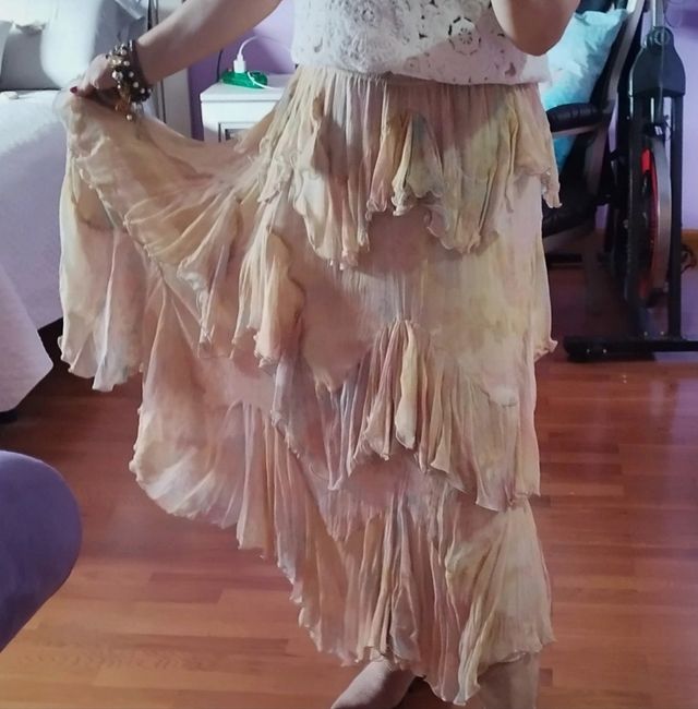 Falda larga Zara viral