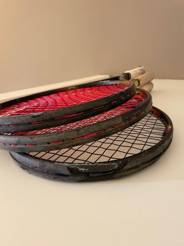 3 Raquetas Wilson Pro Staff con Fundas individuale