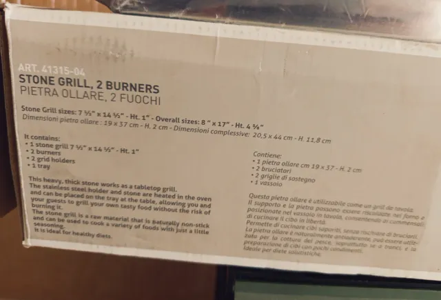 Paderno Pietra Ollare 2 Fuochi